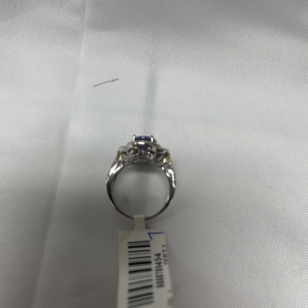 925 Sterling Silver Women's Tanzanite Ring Size 7 New Stunning - Picture 6 of 15